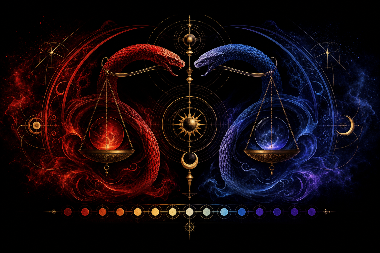 Polarity — Hermetic principle illustration