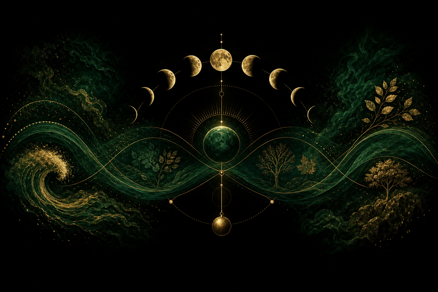 Rhythm — Hermetic principle illustration